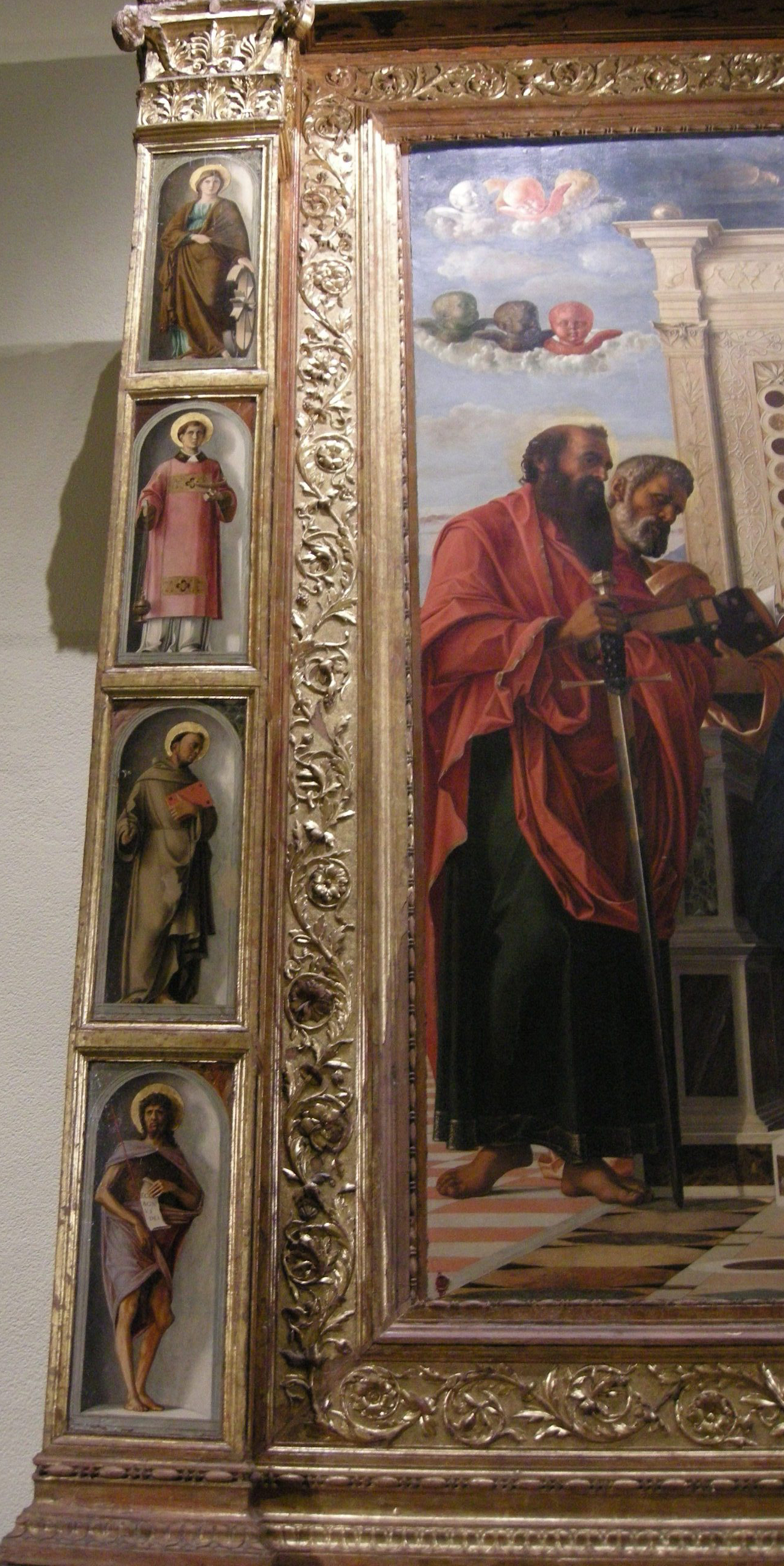 Беллини. Фрагмент Алтарь Пезаро. 1470-80. Пезаро, Городские музеи.