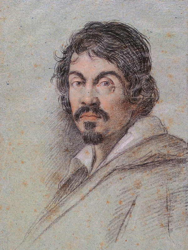 Портрет Караваджо. Оттавио Леони. Около 1600 года. Флоренция. Библиотека Маручеллиана