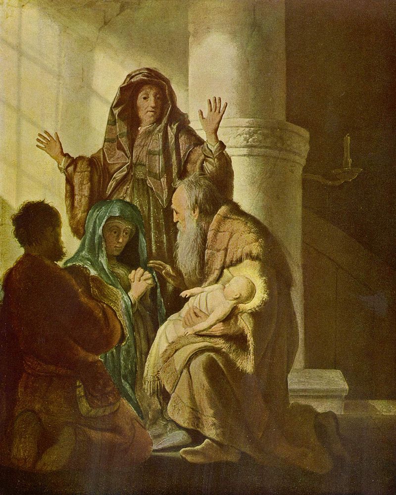 Рембрант ван рейн. Симеон Богоприимец 1627-1628