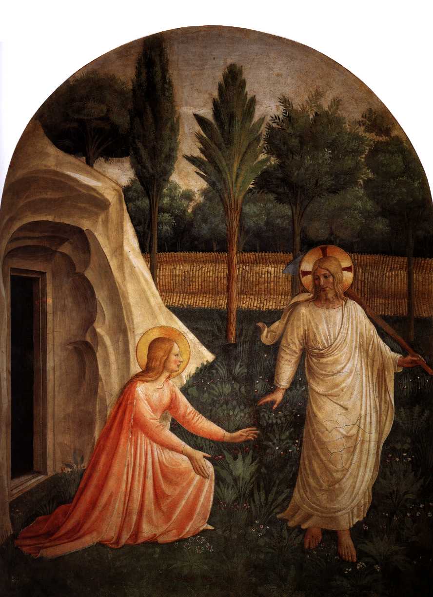 Фра Беато Анжелико. Явление Христа Марии Магдалине. 1438—1445 гг. Флоренция, монастырь Сан Марко.