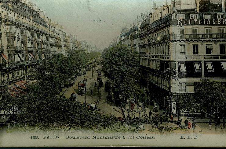 Бульвар Монмартр. Фотография начала XX века