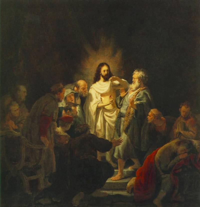 Рембрандт ван Рейн. Неверие апостола Фомы. 1655