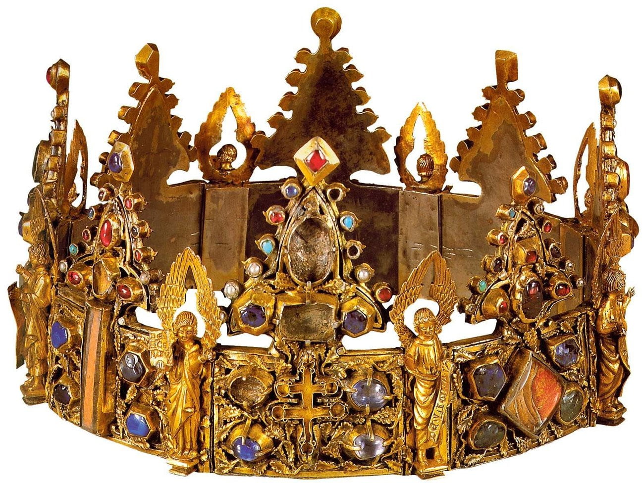 Корона Людовика Святого на выставке в Музеях Кремля "Людовик Святой и реликвии Сент-Шапель"