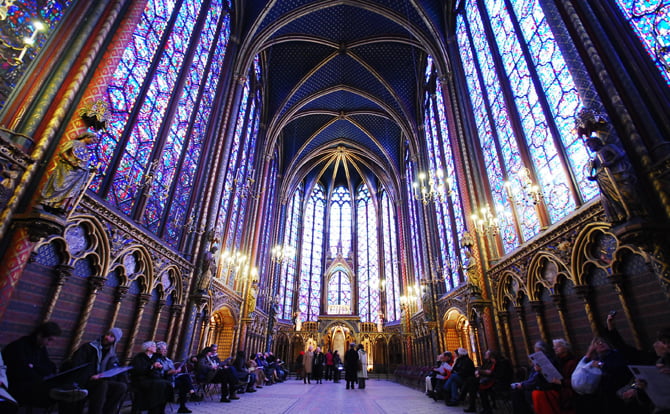 Неземная красота капеллы Сент-Шапель (Париж)