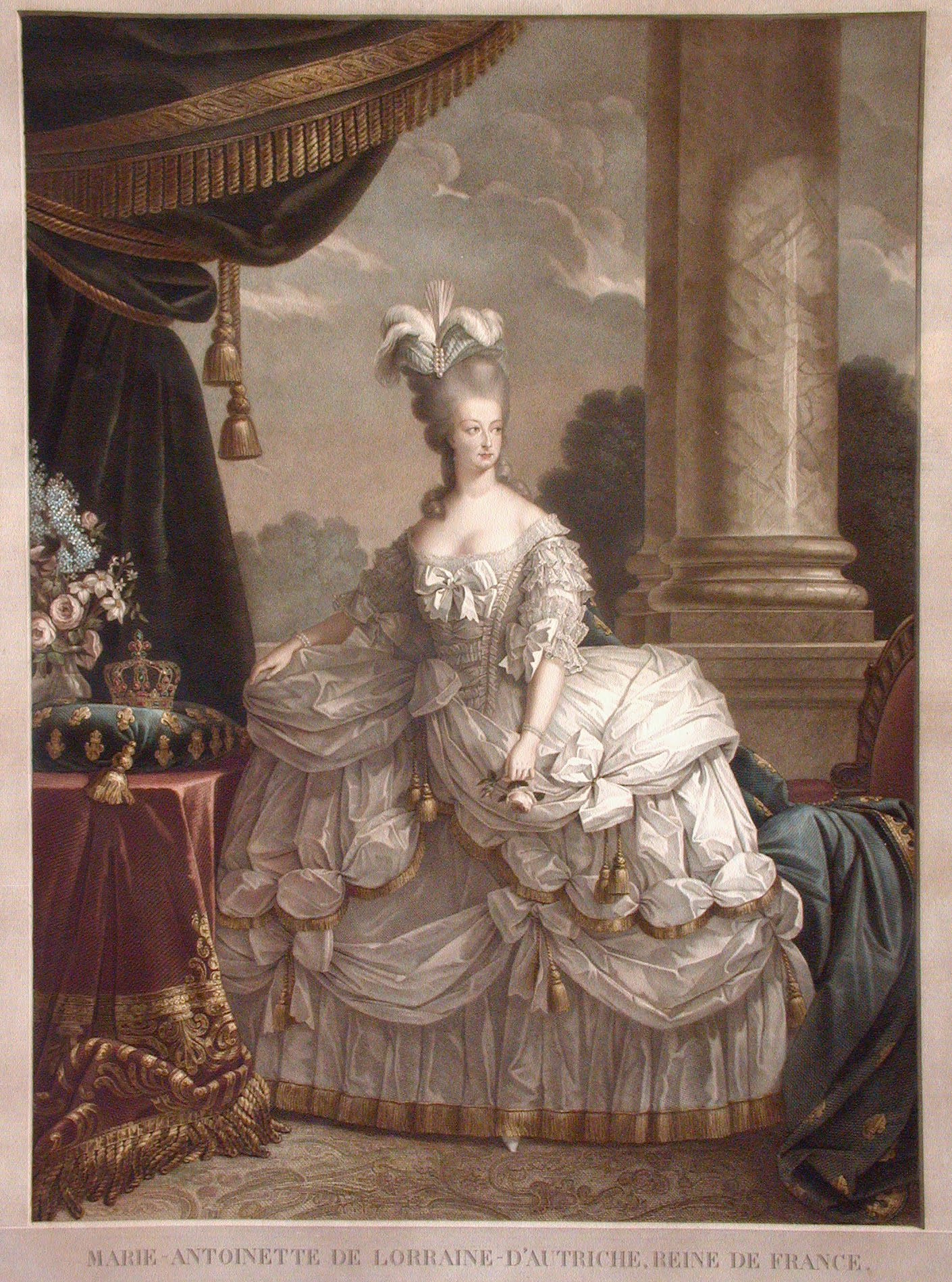 Бартелеми Р. Портрет Марии Антуанетты, последней французской королевы. Конец XVIII века. Вологодская картинная галерея