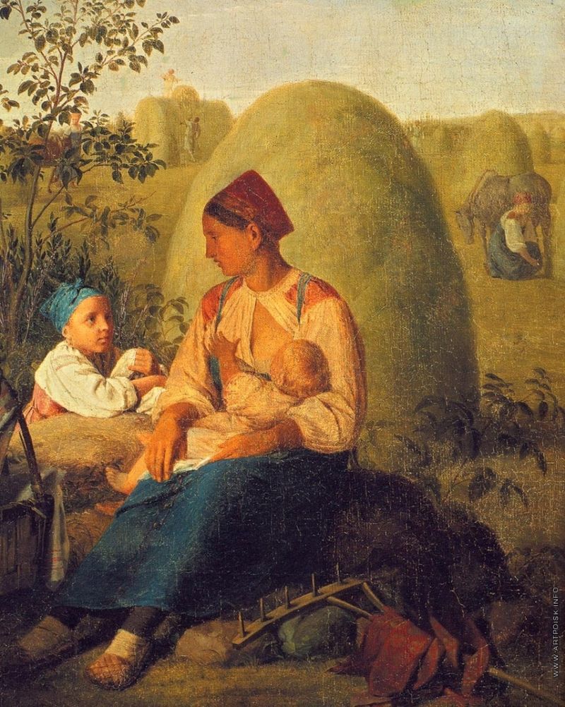 "Сенокос" Алексей Венецианов. Середина 1820-х, Третьяковская галерея