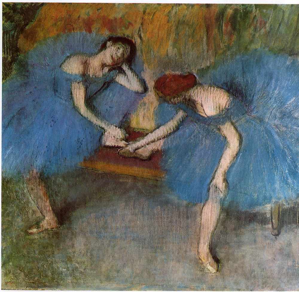 Эдгар Дега. Две отдыхающие танцовщицы (1905—1910), Музей Орсе, Париж