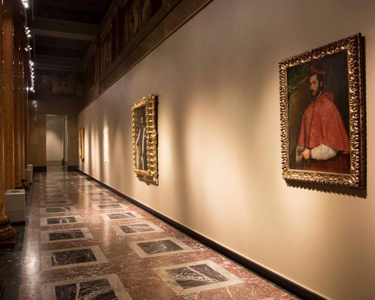 Портрет Алессандро Фарнезе на выставке "Венеция Ренессанса. Тициан, Тинторетто, Веронезе" в ГМИИ Пушкина