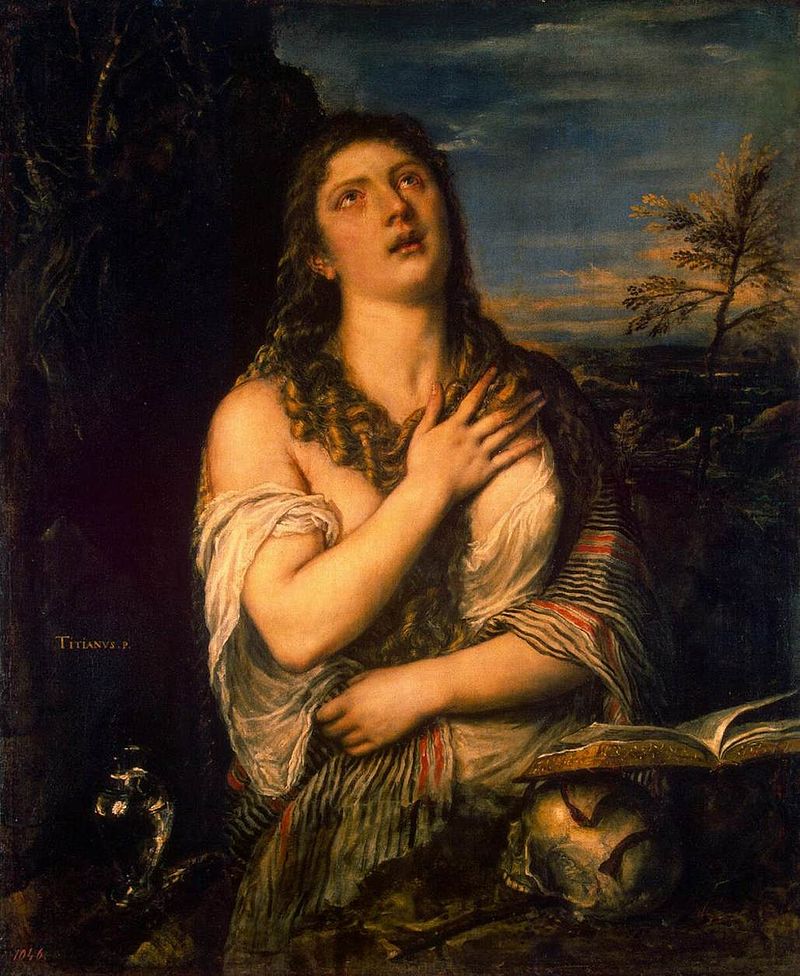 "Кающаяся Мария Магдалена" Тициан. Около 1565. Эрмитаж (Санкт-Петербург)