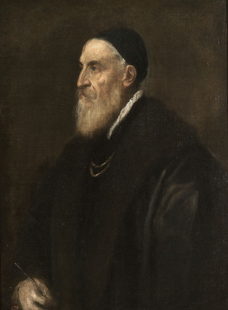 Тициан Вечеллио "Автопортрет". 1567. Музей Прадо (Испания)