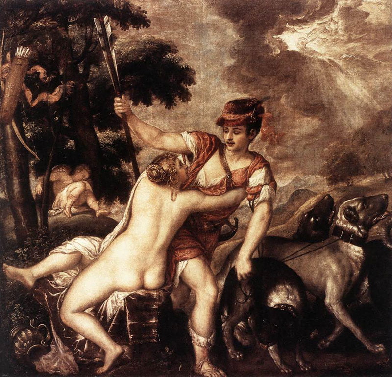 Венера и Адонис. Рим, Национальная галерея Античного искусства