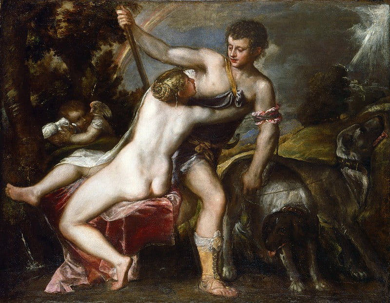 Венера и Адонис. Тициан. Национальная галерея Вашингтон