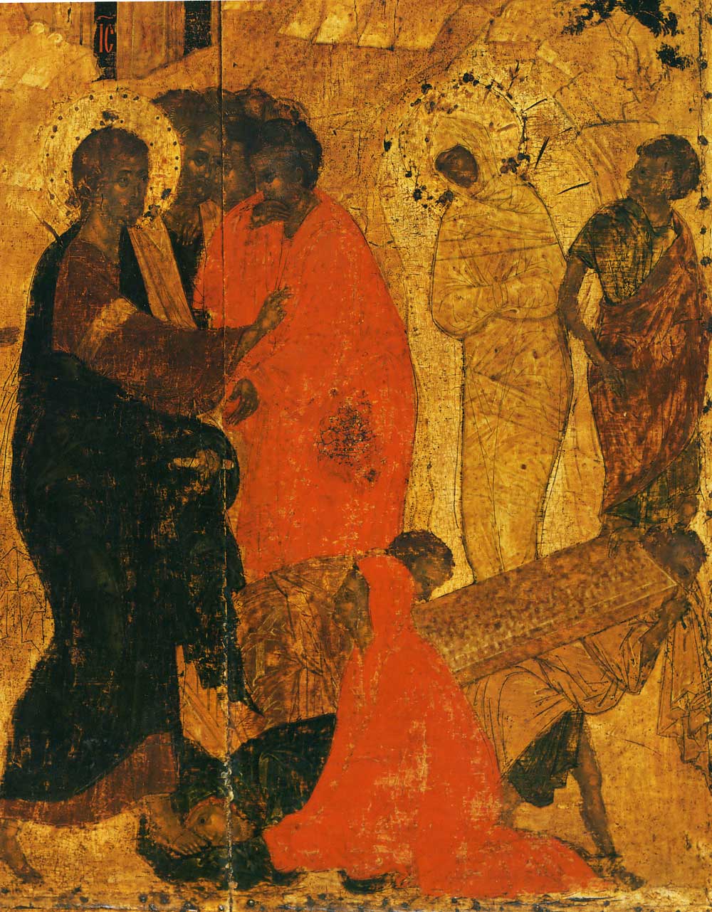Рублев "Воскрешение Лазаря". Начало XV века