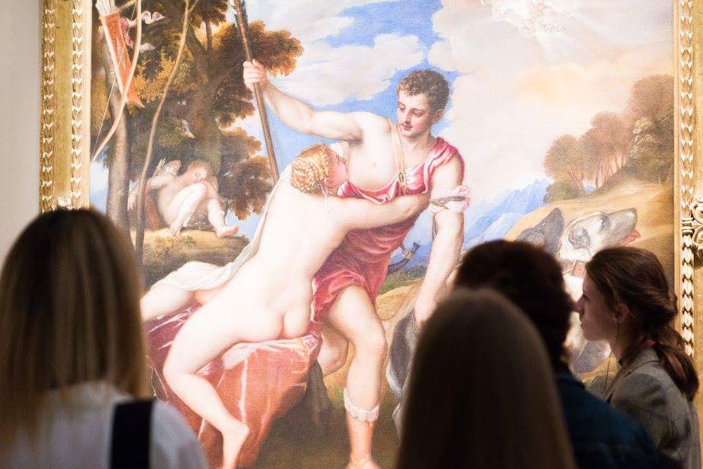 "Венера и Адонис" Тициан на выставке "Венеция Ренессанса: Тициан, Тинторетто, Веронезе"