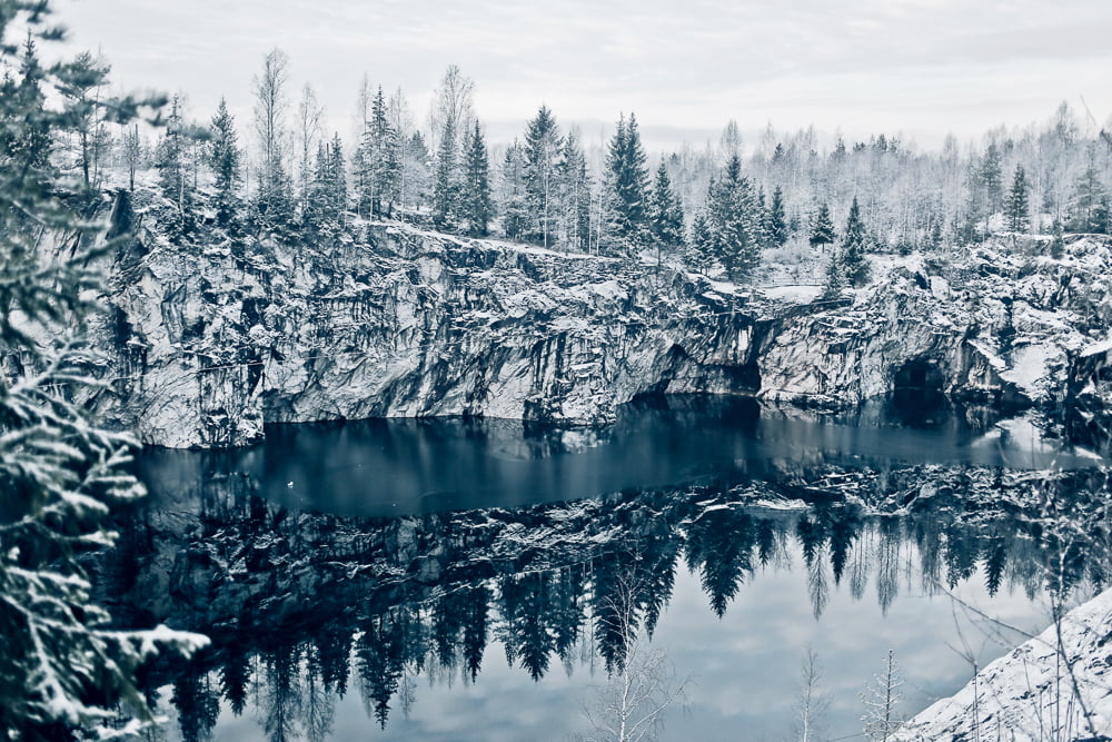 Фото дня: Горный парк Рускеала зимой - Wanderings.Online