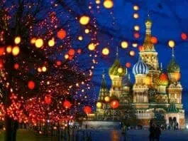 Москва рождество новый год