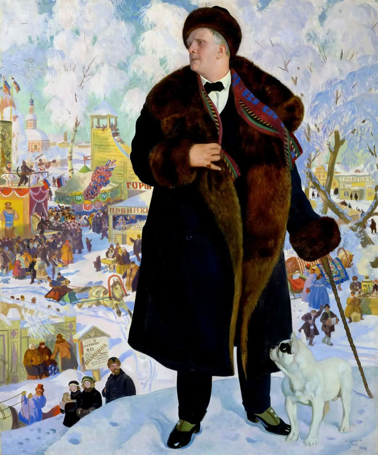 Кустодиев. Федор Шаляпин. РУсский музей