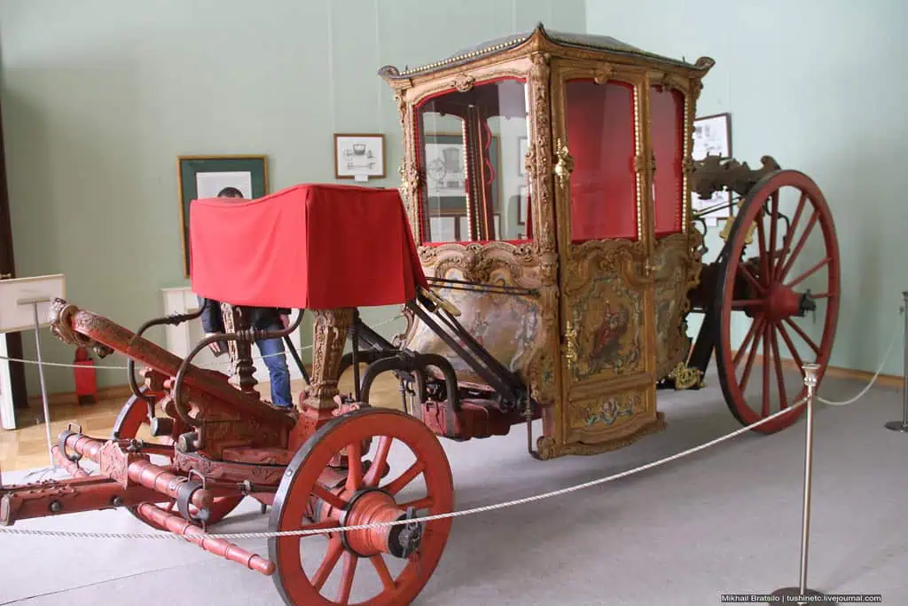 Карета работы Иоганна Конрада Букендаля, сделанная для императрицы Екатерины II