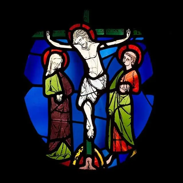 Витраж Распятие из Сент-Шапель