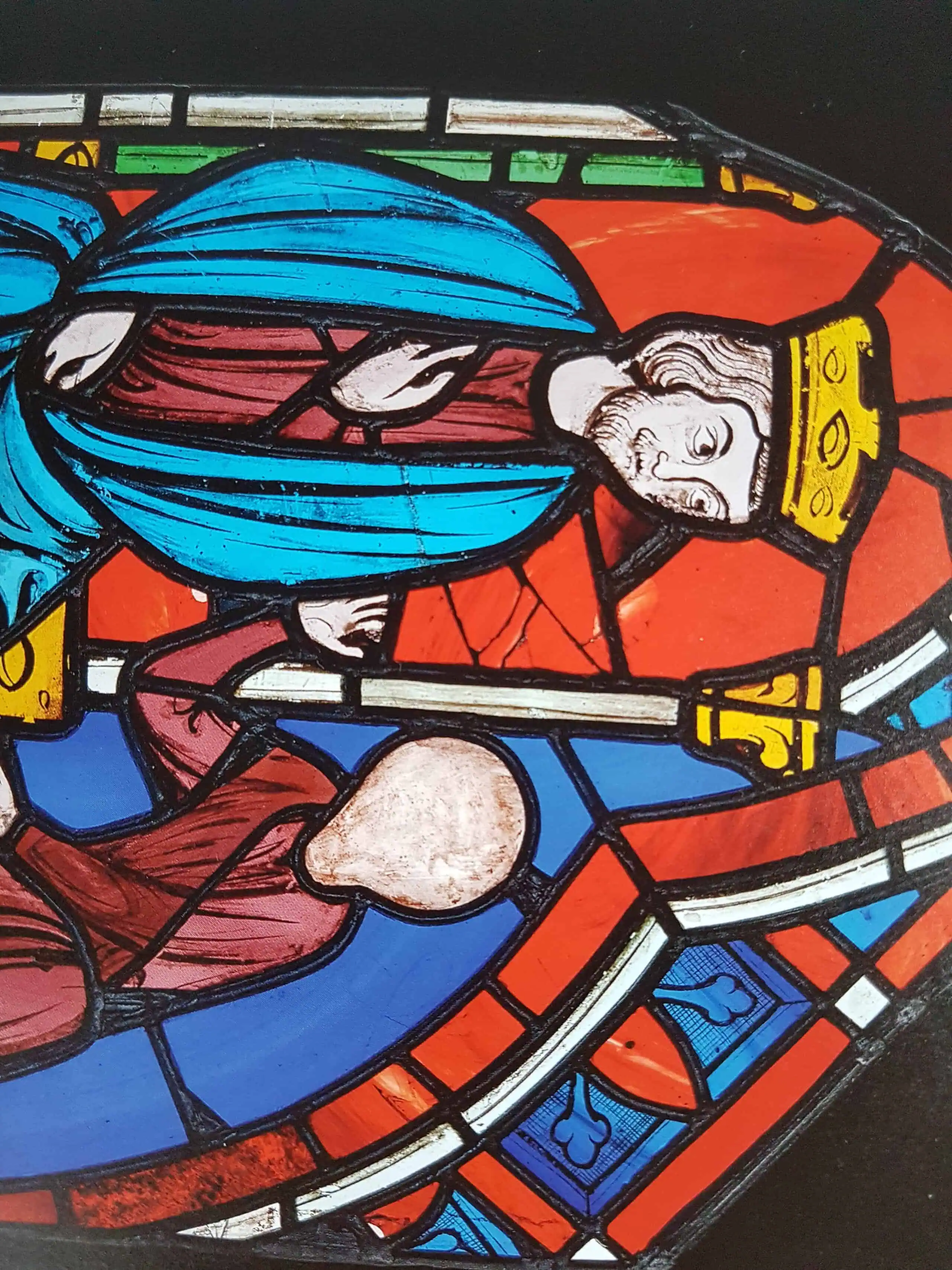 Витраж Фараон отдает приказ слуге