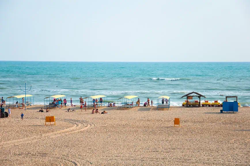 Пляж в Витязево