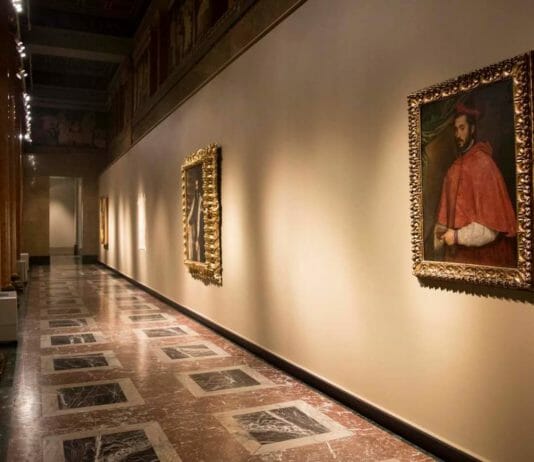 Портрет Алессандро Фарнезе на выставке "Венеция Ренессанса. Тициан, Тинторетто, Веронезе" в ГМИИ Пушкина