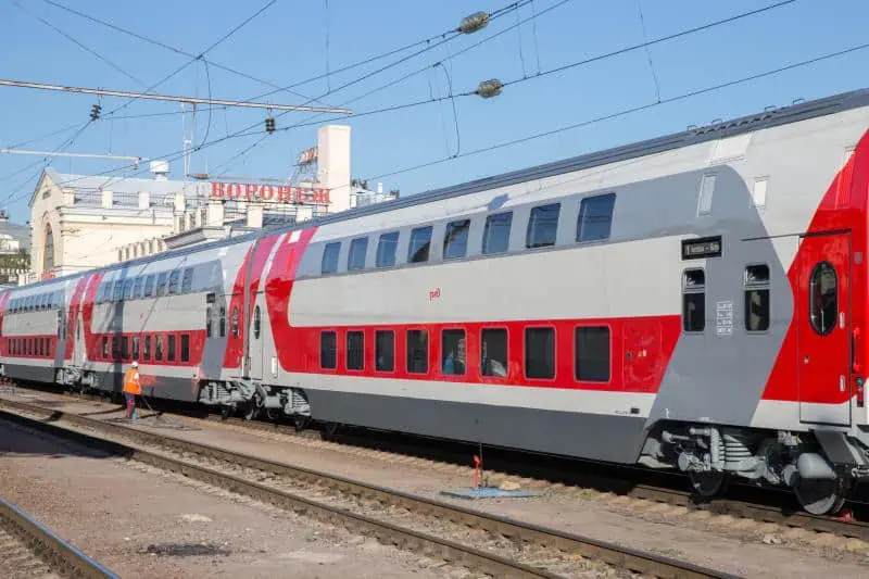 РЖД в поезде. Двухэтажный поезд