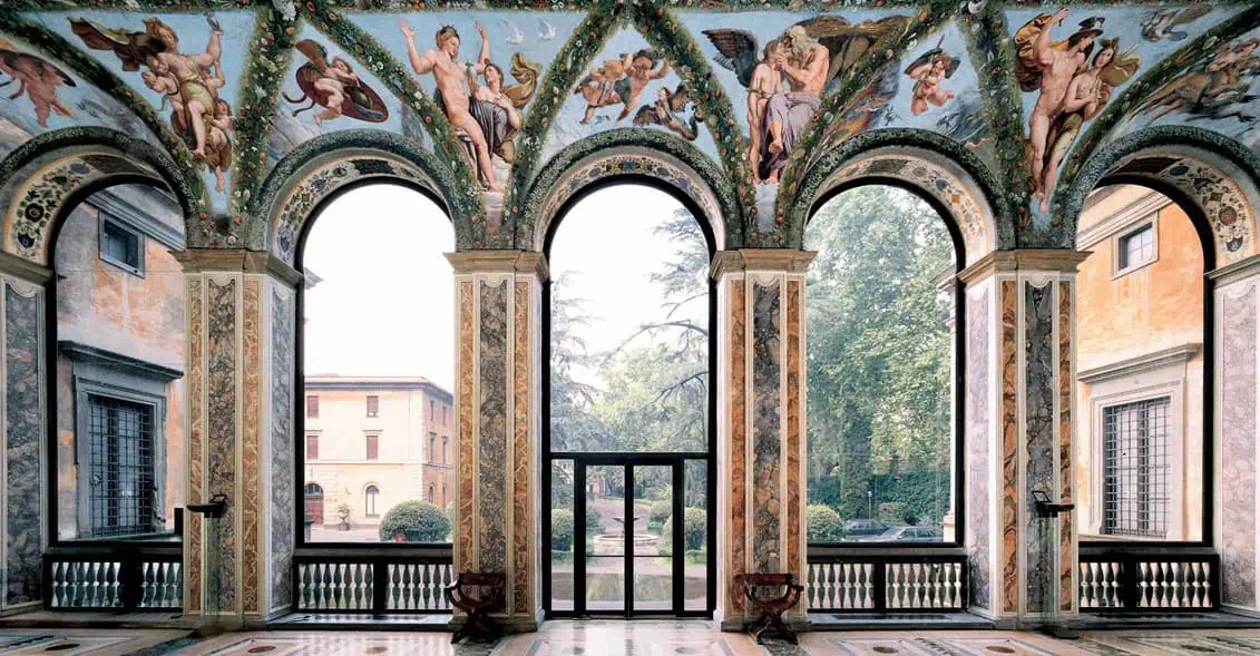 Вилла Фарнезина. Интерьеры