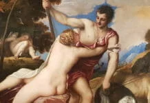 Венера и Адонис Тициана