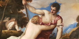 Венера и Адонис Тициана