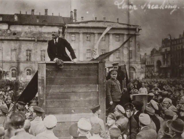 октябрьская революция. Речь Ленина