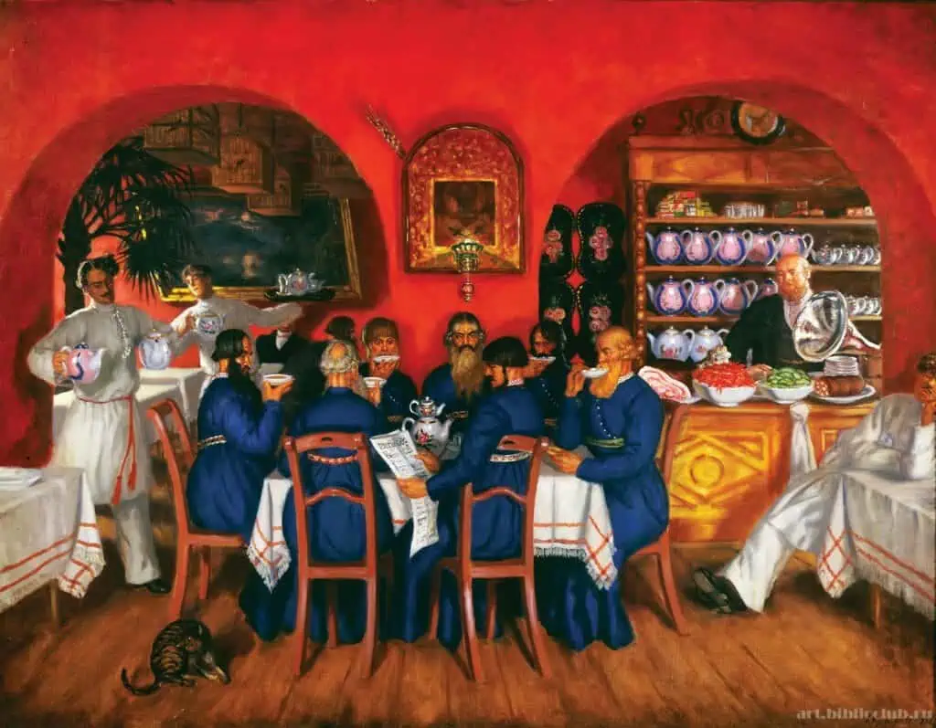 Василий Кустодиев. Московский трактир