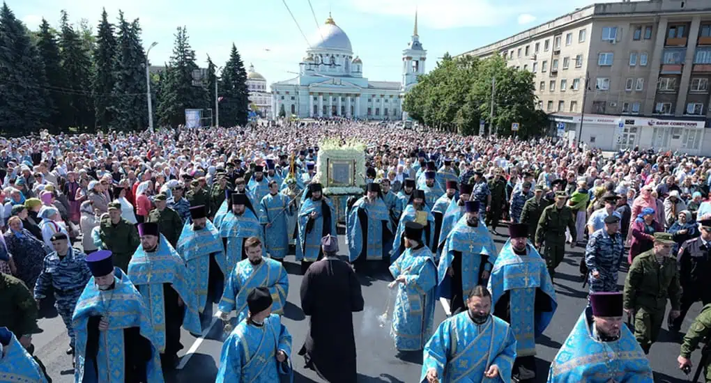 Крестный ход в Курской губернии
