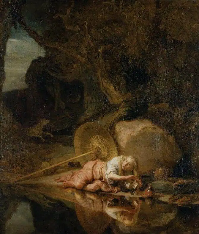 Карел Фабрициус. "Гера, скрывающаяся у Океана и Тефии" 1645-47. Пушкинский музей Москвы (ГМИИ)