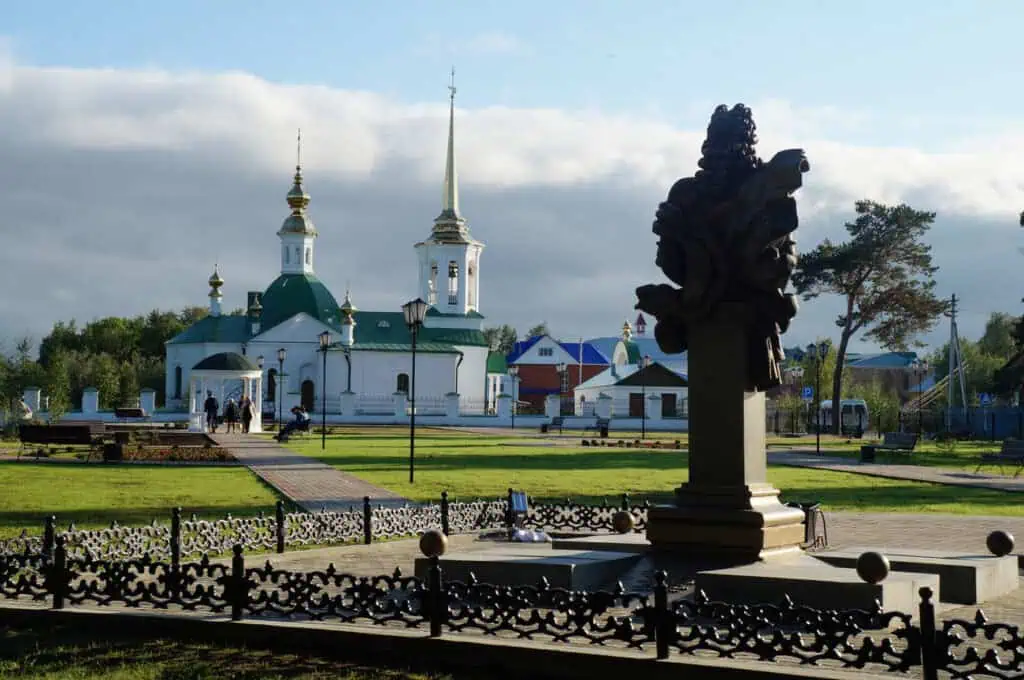 pamiatnik menshikovu w berezovo