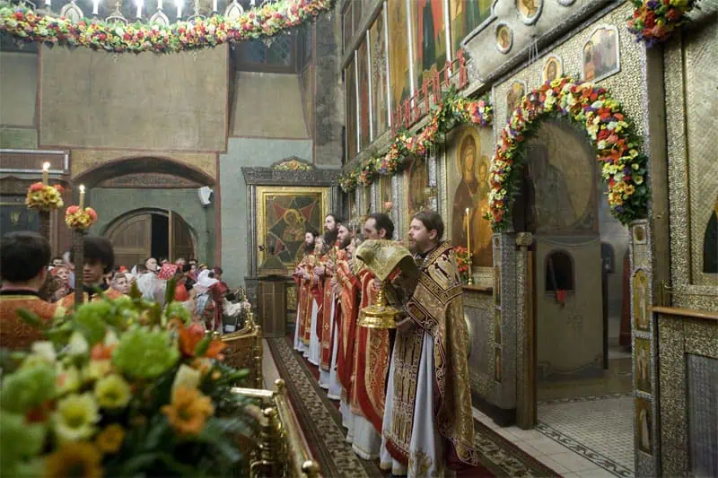 Сретенский монастырь. Пасхальная служба
