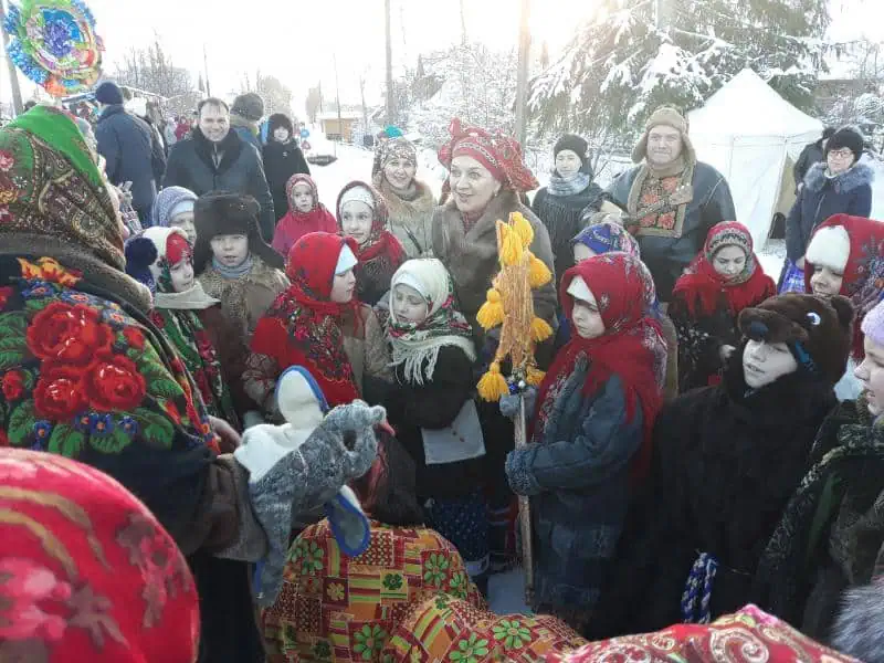 Большие святочные гулянья деревня Ложголово