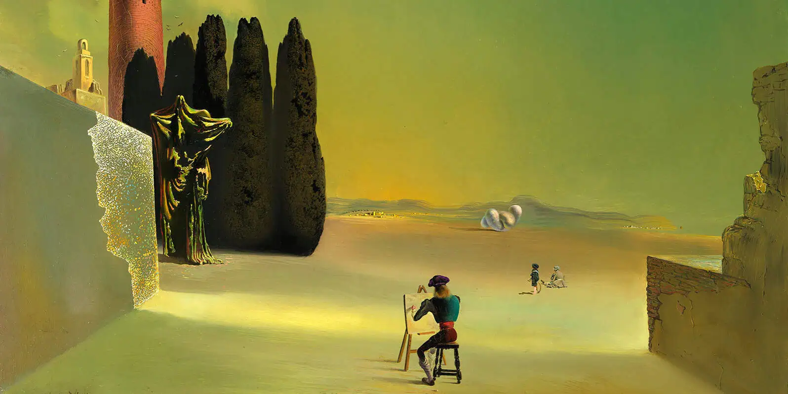 Сальвадор Дали. Пейзаж с загадочными элементами