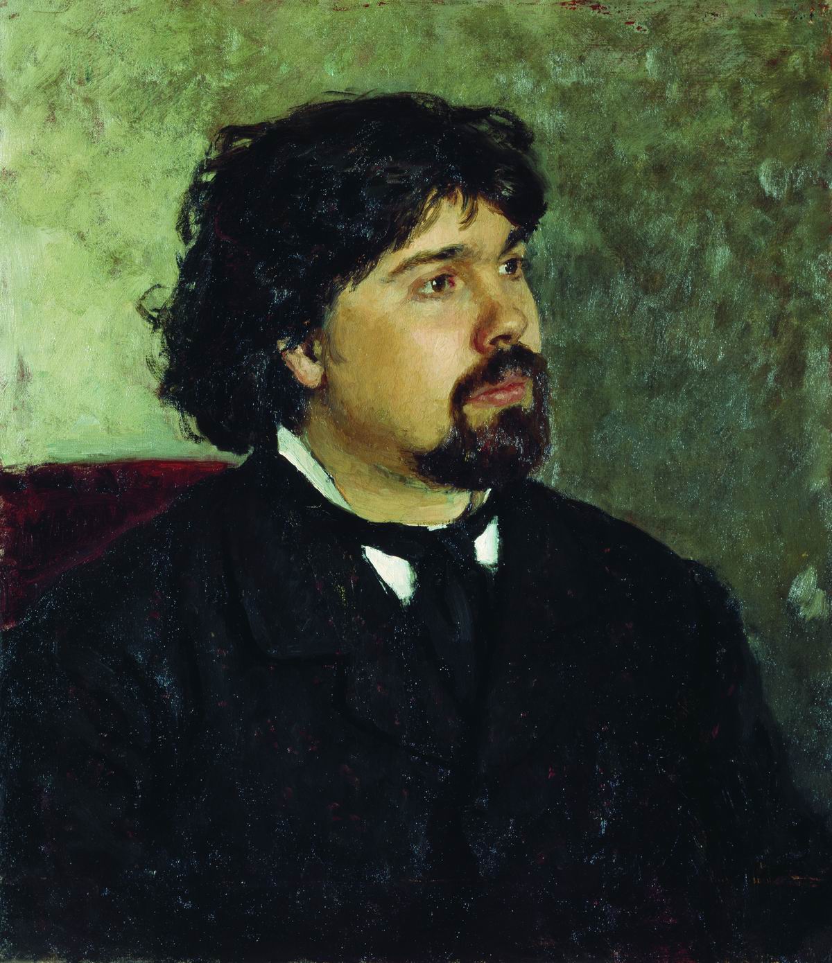 Портрет Василия Сурикова. И.Е. Репин 1877