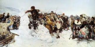взятие снежного городка василий суриков