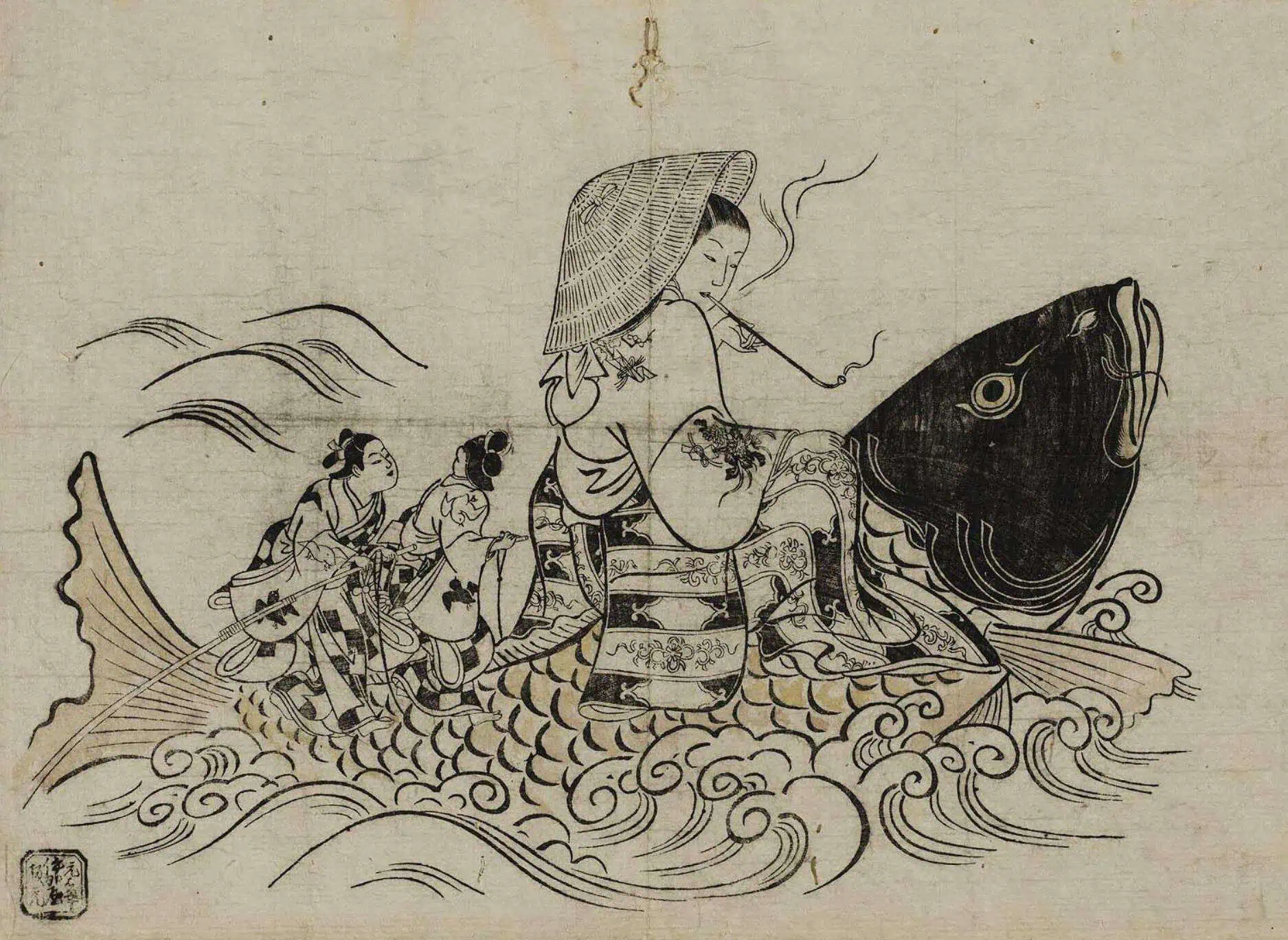 Китайский старец и карп. Новый год