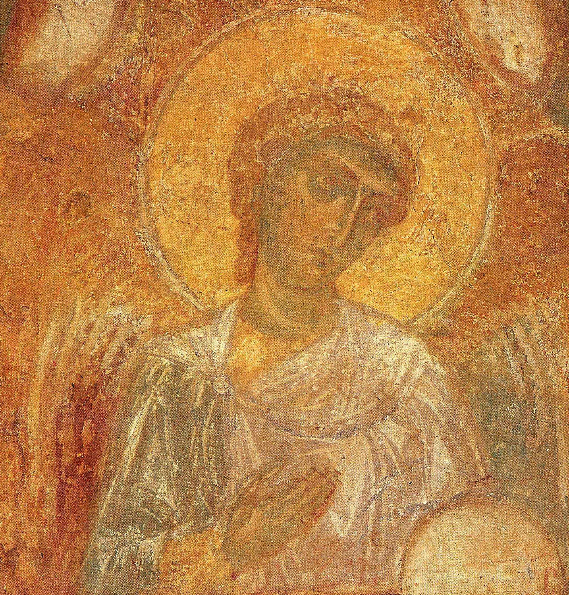 фрагмент фрески Дмитровского собора Владимира