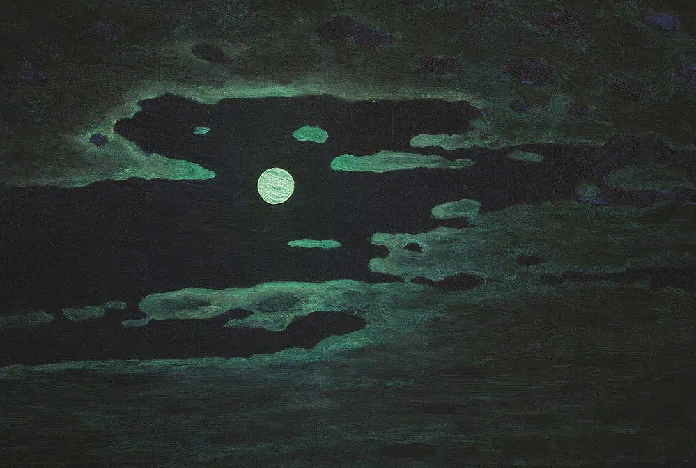 "Лунная ночь на Днепре" Куинджи. Фрагмент