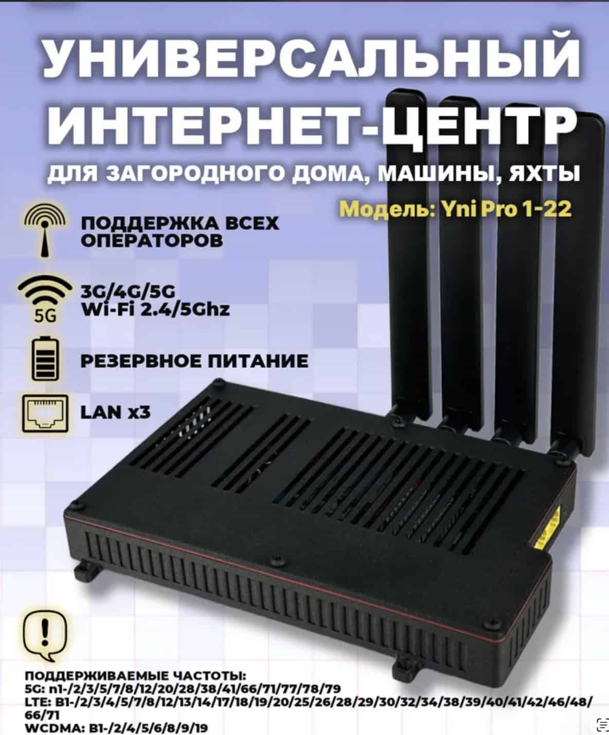 Мобильный интернет-центр YNI Pro 1-22